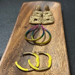 3 Pair Bundle Earrings Sale